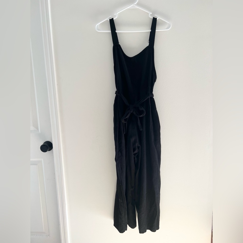 Zara linen jumpsuit with adjustable straps